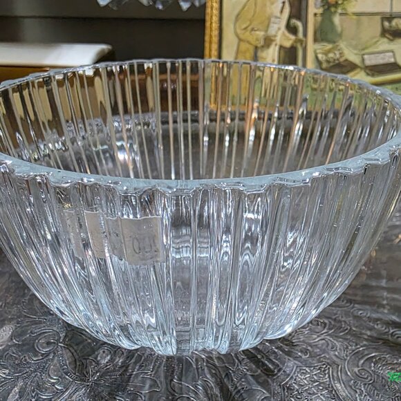 Godinger Empress Crystal Serving Bowl Made in Italy - Picture 4 of 4